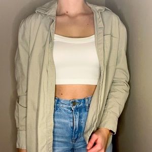 H&M Neutral Button Up Shirt